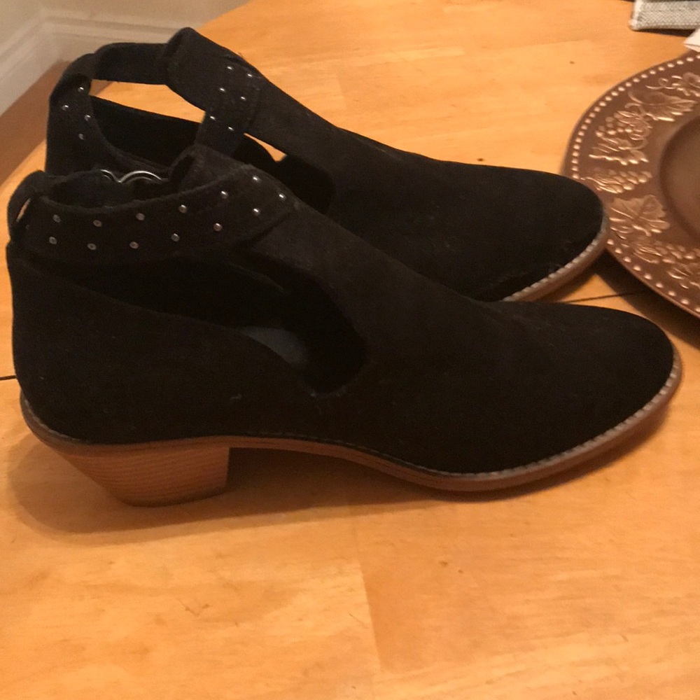 side cut out booties